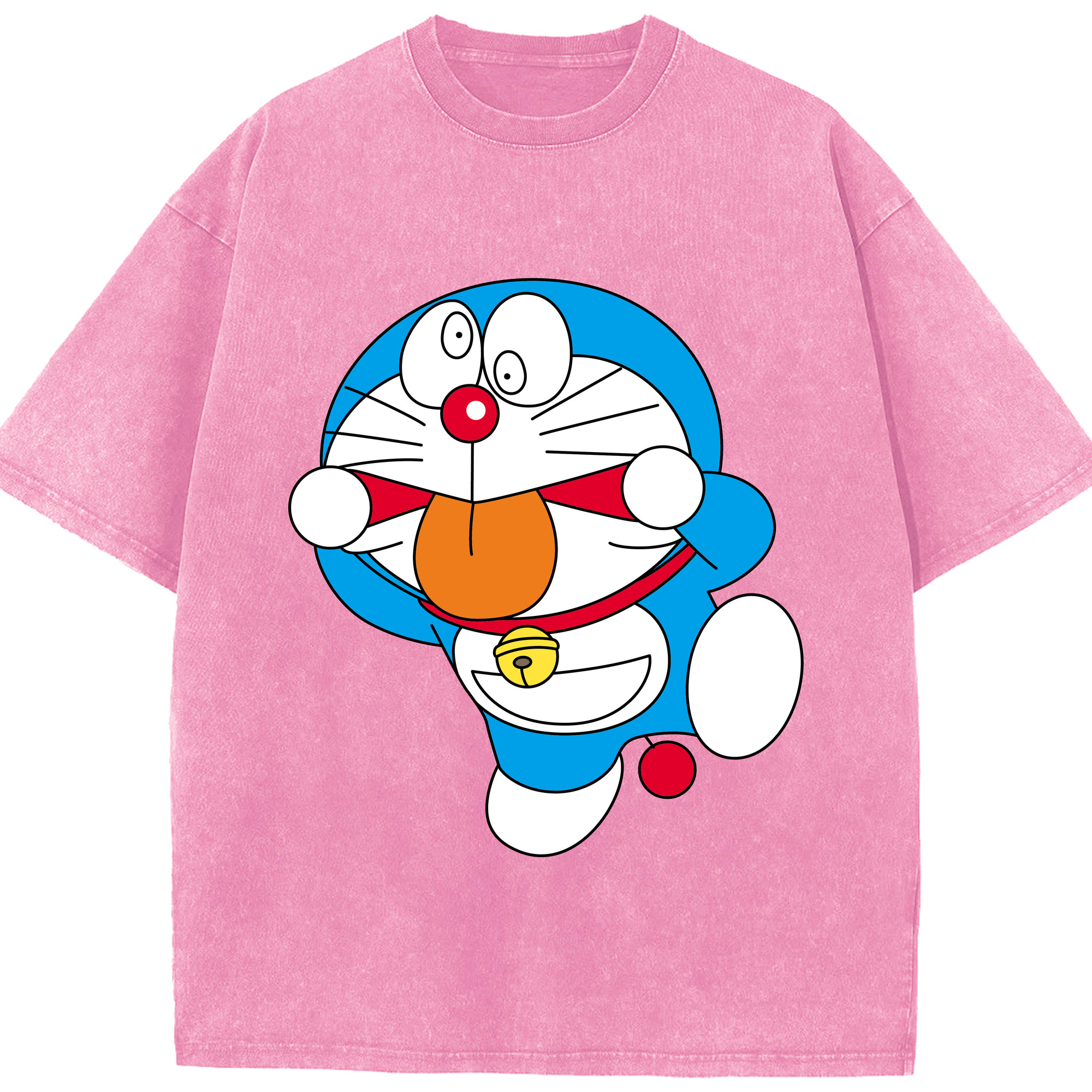 （画像用） ドラえもん Doraemon 綿100% ヴィンテージ風 半袖Tシャツ（フロントプリント）